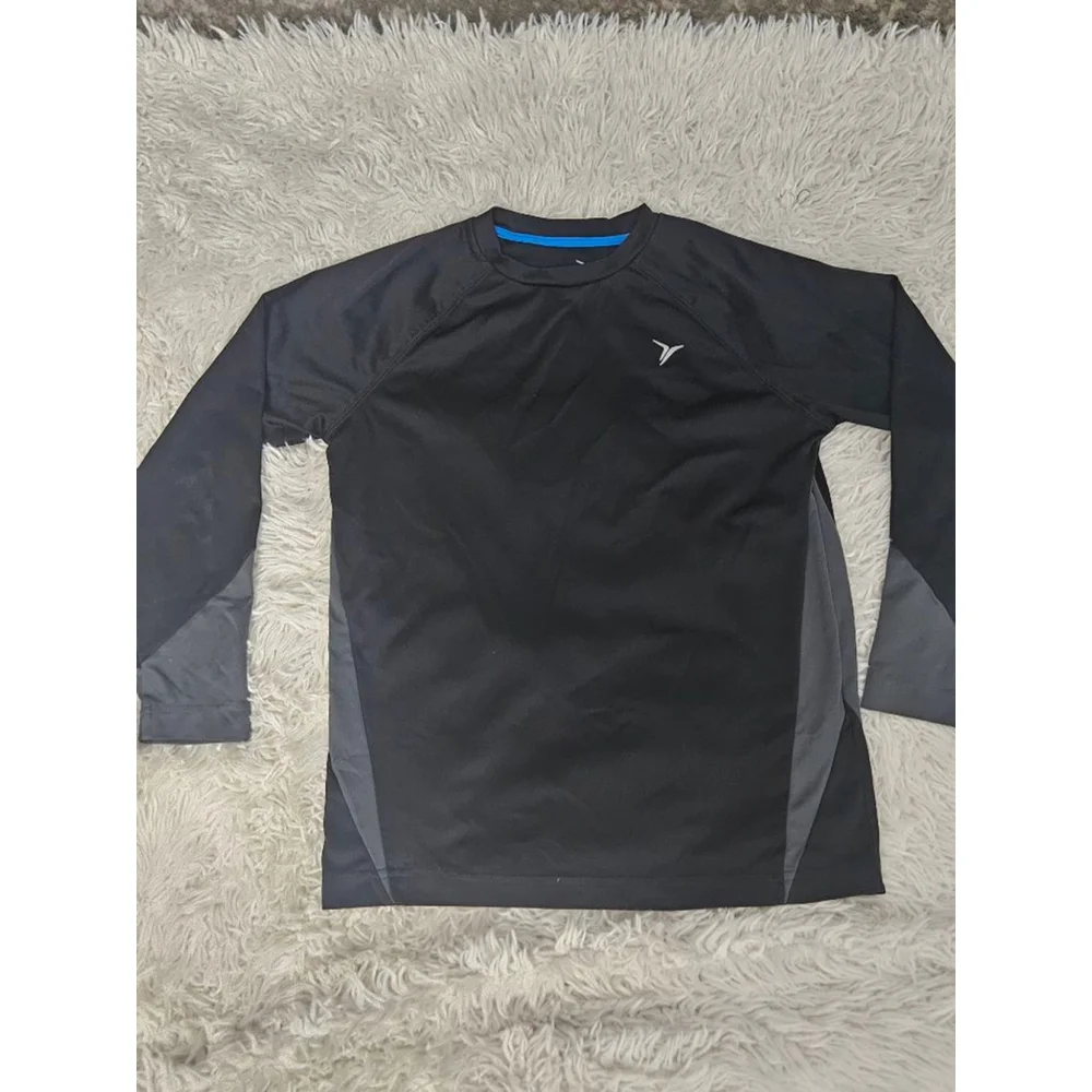 Boys Old Navy Long Sleeve Tee M Black Gray